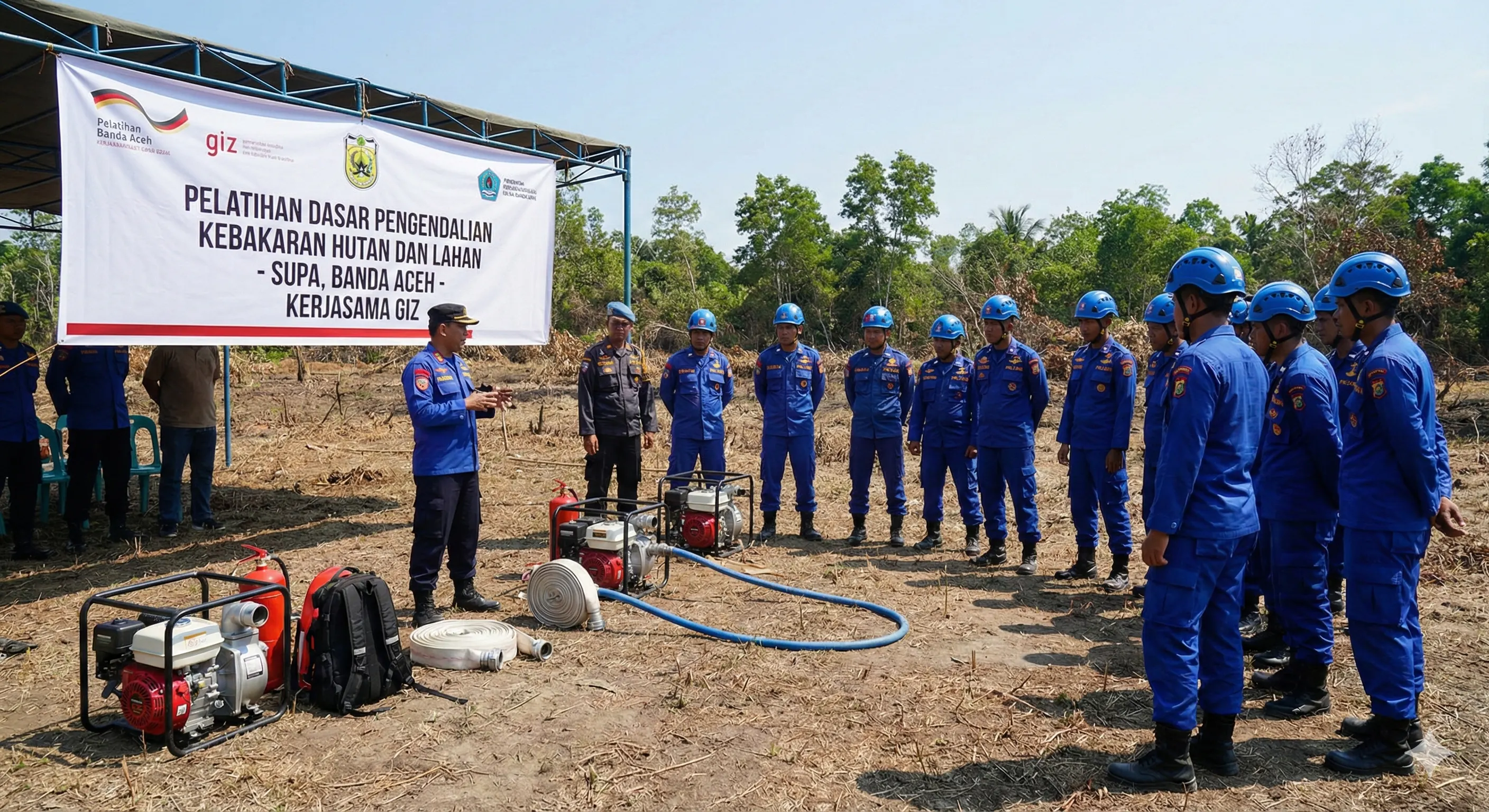 Training on Basic-Level Forest and Land Fire Control in collaboration with Deutsche Gesellschaft für Internationale Zusammenarbeit (GIZ)