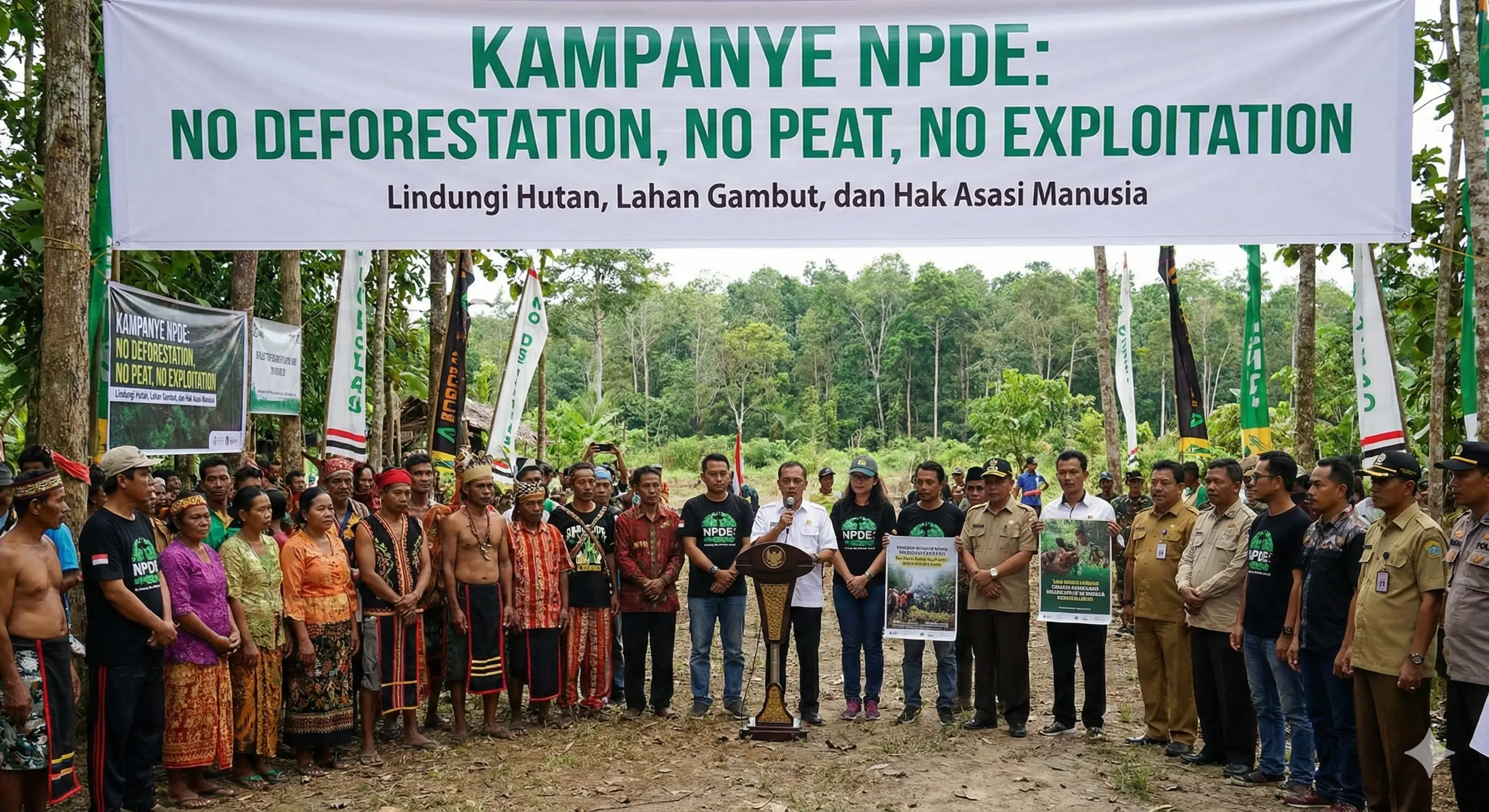 Kampanye NPDE (No Deforestation, No Peat, No Exploitation)