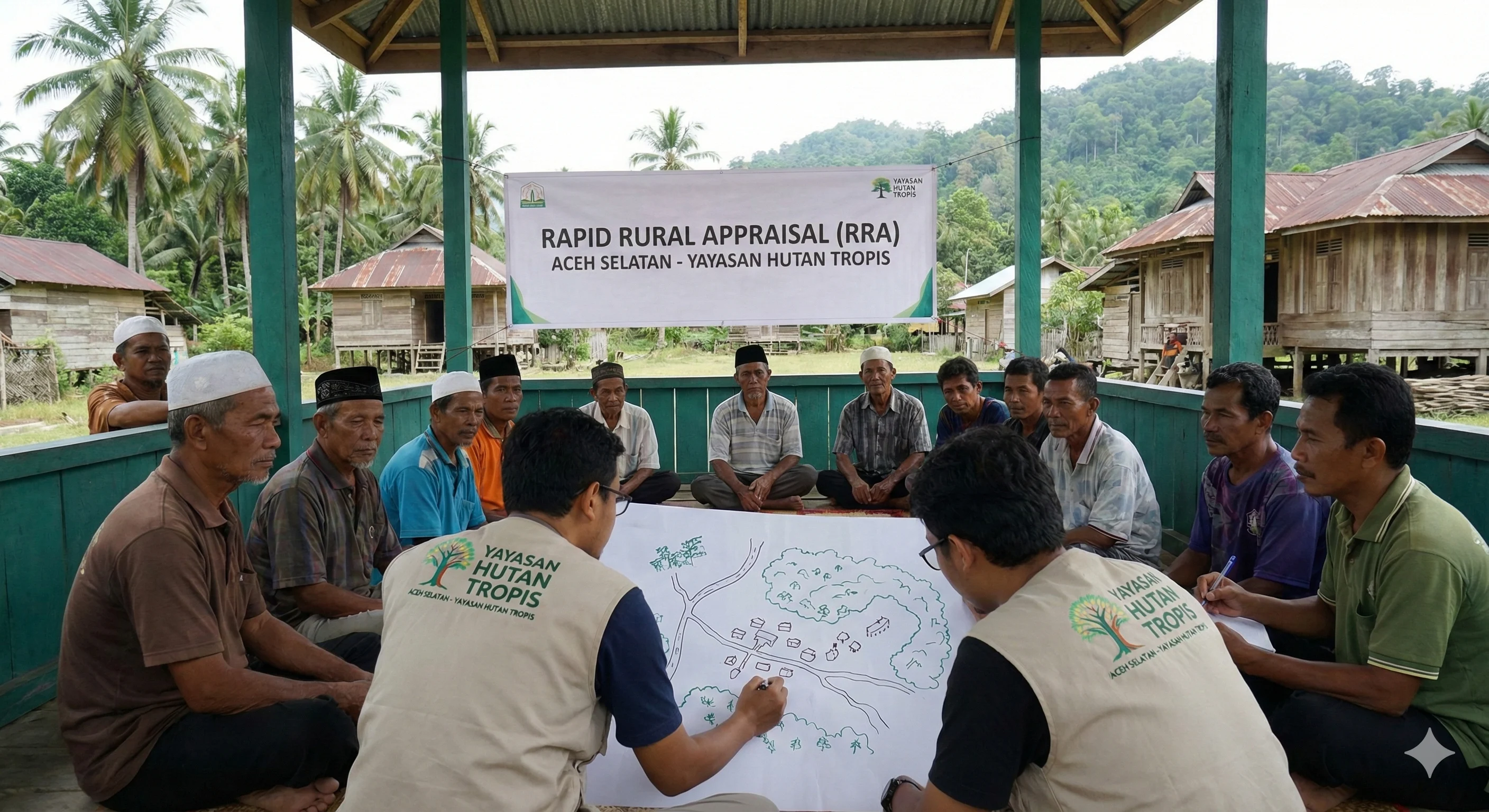 Rapid Rural Appraisal (RRA) in Aceh Selatan in collaboration with Yayasan Hutan Tropis